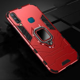 For VIVO Y11 Y12 Y15 Y17 2019 Case Ring Holder Armor Bumper Back Cover For VIVO U10 U3X Y19 2019 Phone Case Finger Ring Fundas