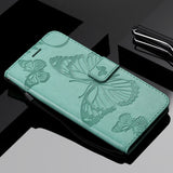 For OPPO A9 2020 A5 2020 Tree Cat Sunflower Butterfly Embossed Leather Case For Realme 5 Pro 5S 5i 3 Pro Flip Wallet Phone Bag