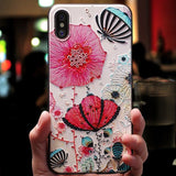 3D Relief Floral Phone Case For Vivo Y17 Y91C Y81 Case TPU Silicon Cover For Vivo V11 Pro V15 Pro V9 Y85 Y91 Y95 A79 Y11 Case