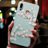 3D Relief Floral Phone Case For Vivo Y17 Y91C Y81 Case TPU Silicon Cover For Vivo V11 Pro V15 Pro V9 Y85 Y91 Y95 A79 Y11 Case