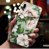 3D Relief Floral Phone Case For Vivo Y17 Y91C Y81 Case TPU Silicon Cover For Vivo V11 Pro V15 Pro V9 Y85 Y91 Y95 A79 Y11 Case