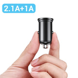 FIVI Dual USB Fast Car Charger All Metal Car Charger PD QC 3.0 Mini Car Phone Charger for iphone 11 pro Samsung huawei xiaomi