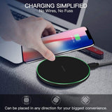 NTONPOWER Wireless Charger Qi Smart Quick Charge Fast Charger 7.5W for Mi MIX 2S iPhone X XR XS 8 plus 10W For Sumsung S9