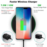NTONPOWER Wireless Charger Qi Smart Quick Charge Fast Charger 7.5W for Mi MIX 2S iPhone X XR XS 8 plus 10W For Sumsung S9