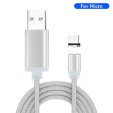 Magnetic Cable LED Illuminated Flow Micro USB Type C Cable For iPhone 11 Pro Samsung S8 Huawei Magnet Charger USB C Charge Wire