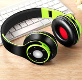 wireless headset Bluetooth earphones and headphone for girls samsung sport and SD card with mic HIFI stereo headphone in phone