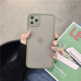 Camera Protection Bumper Phone Cases For iPhone 11 11 Pro Max XR XS Max X 8 7 6 6S Plus Matte Translucent Shockproof Back Cover