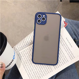 Camera Protection Bumper Phone Cases For iPhone 11 11 Pro Max XR XS Max X 8 7 6 6S Plus Matte Translucent Shockproof Back Cover
