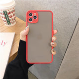Camera Protection Bumper Phone Cases For iPhone 11 11 Pro Max XR XS Max X 8 7 6 6S Plus Matte Translucent Shockproof Back Cover