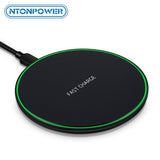 NTONPOWER Wireless Charger Qi Smart Quick Charge Fast Charger 7.5W for Mi MIX 2S iPhone X XR XS 8 plus 10W For Sumsung S9