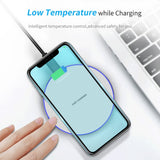 FDGAO 10W Fast Wireless Charger For Samsung Galaxy S10 S20 S9 Note 10 9 USB Qi Charging Pad for iPhone 11 Pro XS Max XR X 8 Plus
