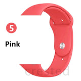 Silicone Strap For Apple Watch band 44 mm/40mm iWatch Band 38mm 42mm 44mm Sport watchband bracelet apple watch series 5 4 3 2 1