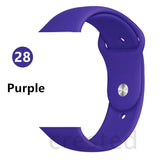 Silicone Strap For Apple Watch band 44 mm/40mm iWatch Band 38mm 42mm 44mm Sport watchband bracelet apple watch series 5 4 3 2 1