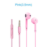 Orendil In Ear Wired Headphones 3.5mm Stereo Bass Earphone In-ear Headset Music Earbuds Wire with Mic for Mobile Phone MP3 MP4