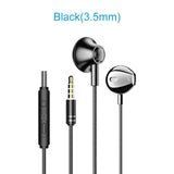 Orendil In Ear Wired Headphones 3.5mm Stereo Bass Earphone In-ear Headset Music Earbuds Wire with Mic for Mobile Phone MP3 MP4