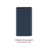 10000mAh Xiaomi Mi Power Bank 3 External Battery Bank 18W Quick Charge Powerbank 10000 with USB Type C for Mobile Phone