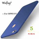 Wolfsay Cover OPPO F5 Case OPPO F 5 Ultra Thin PC Armor Hard Back Phone Case For OPPO F5 Cover OPPO A73 Phone Shell 6.0 inch